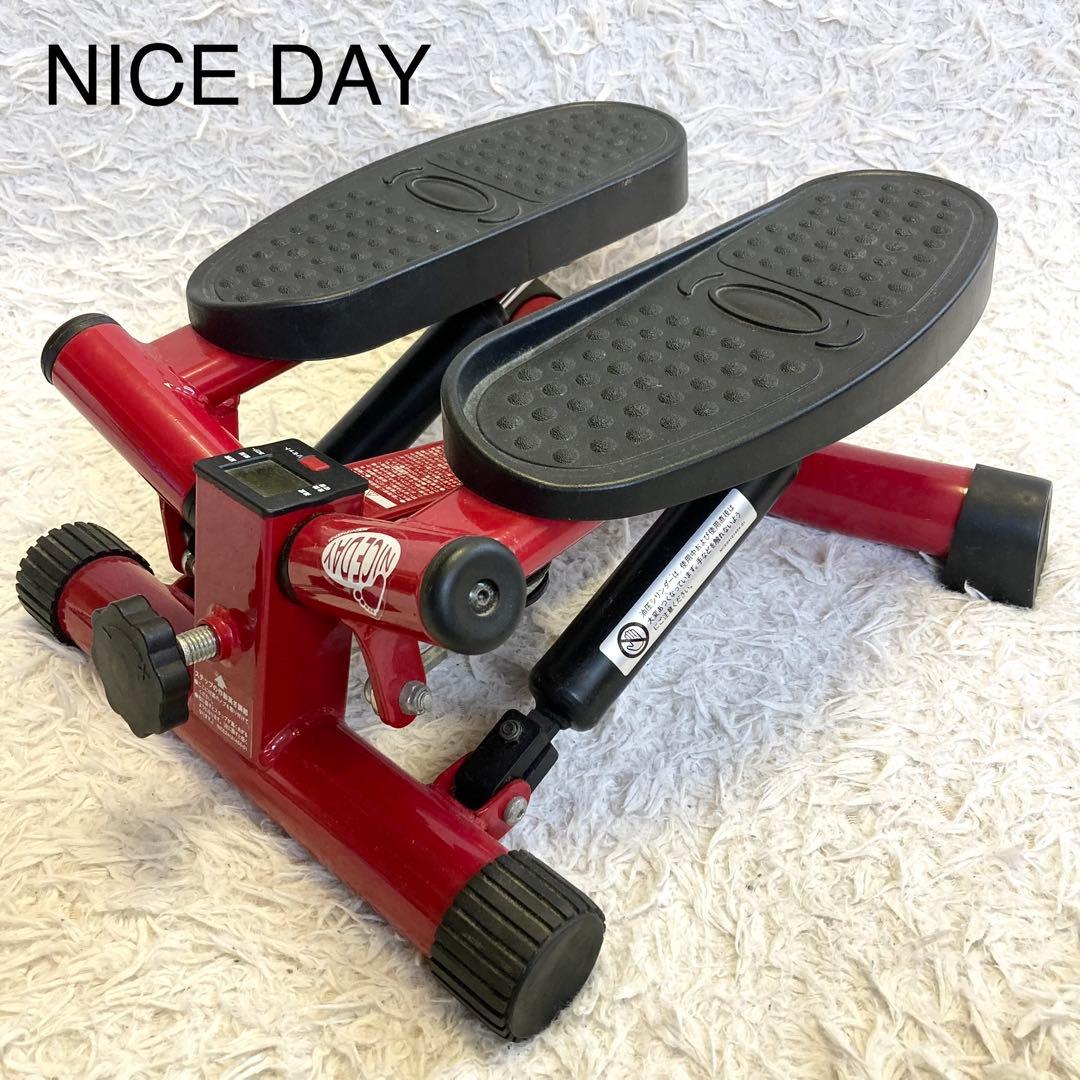 美品 ショップジャパン ナイスデイ 健康ステッパー レッド NDS-1R