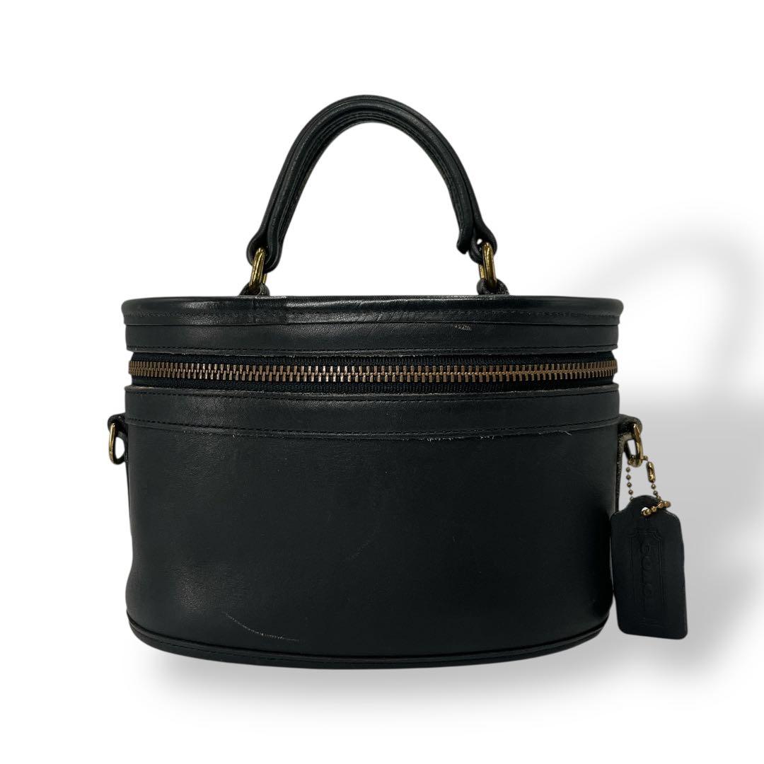 希少　オールドコーチ　2way バニティバッグ　ショルダーバッグ　小物入れ　黒