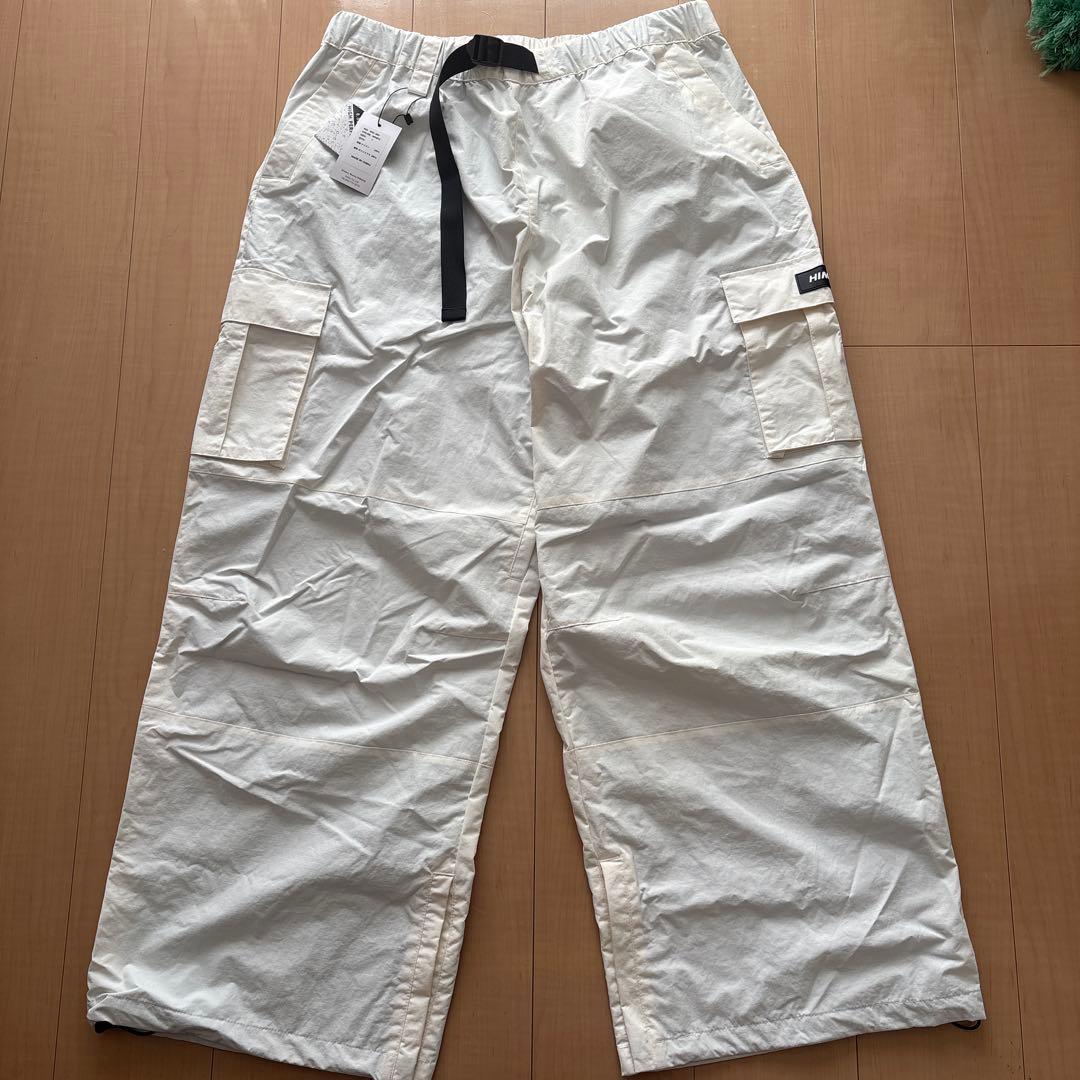 【HIMANI】　SNJ-405 ホワイト　スノボード　ワイドカーゴパンツ