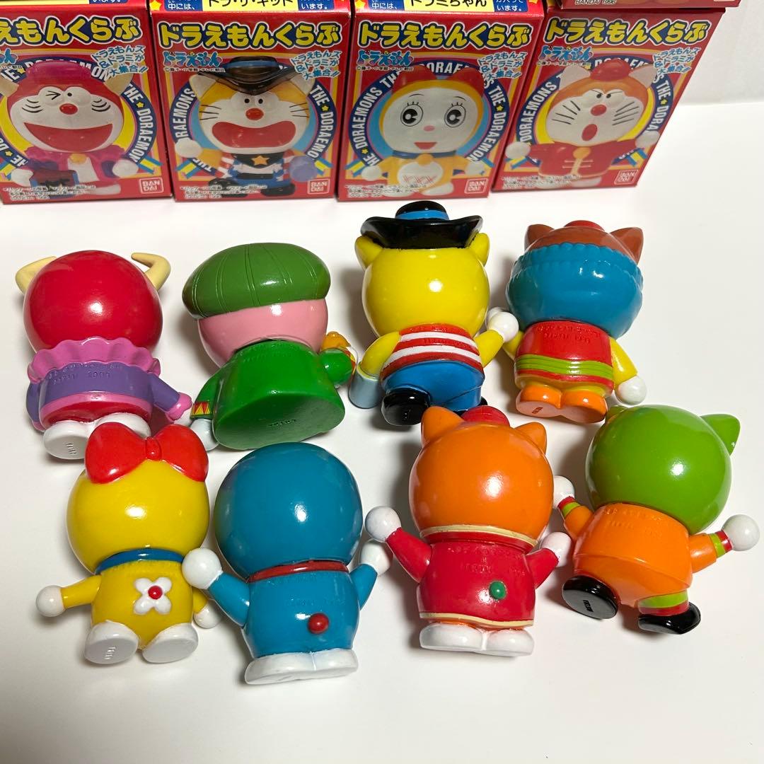 美品】ドラえもんくらぶ ドラえもんズ ソフビ人形 全8種 箱有り1996年