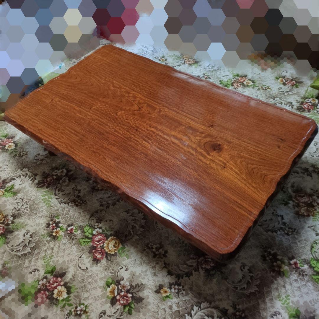 【値下げ】一枚板　？　テーブル　ローテーブル　木製