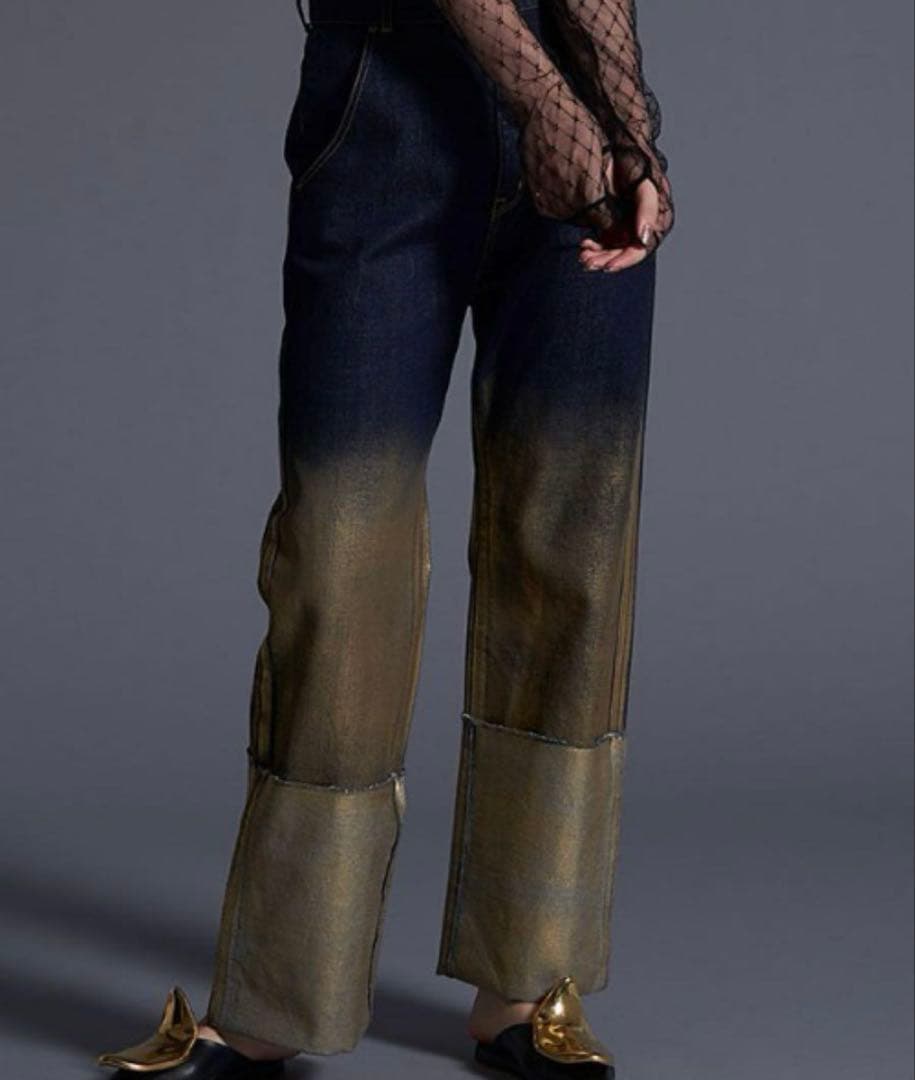 【MECRE/メクル】ロールアップコーティング デニム