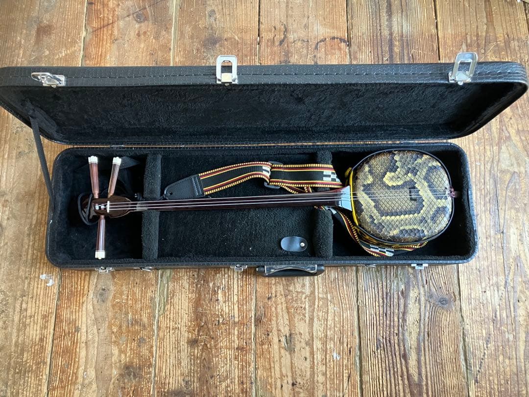 三線　紫檀　真壁型