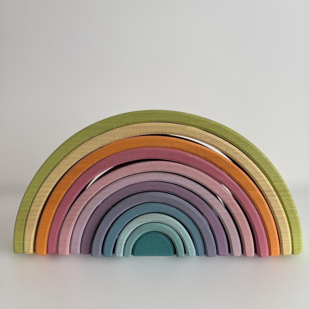 か*ん様 グリムス木製虹型積み木