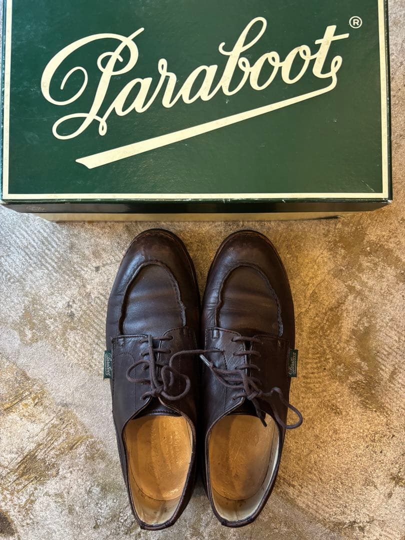 【良品】【希少】【フランス製】パラブーツ シャンボート　モカ　24.5cm