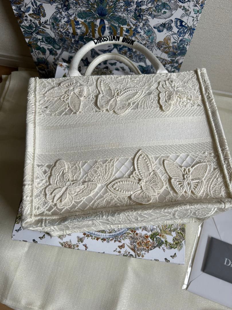 極美品】限定品 ディオール DIOR ブックトート スモール バタフライ