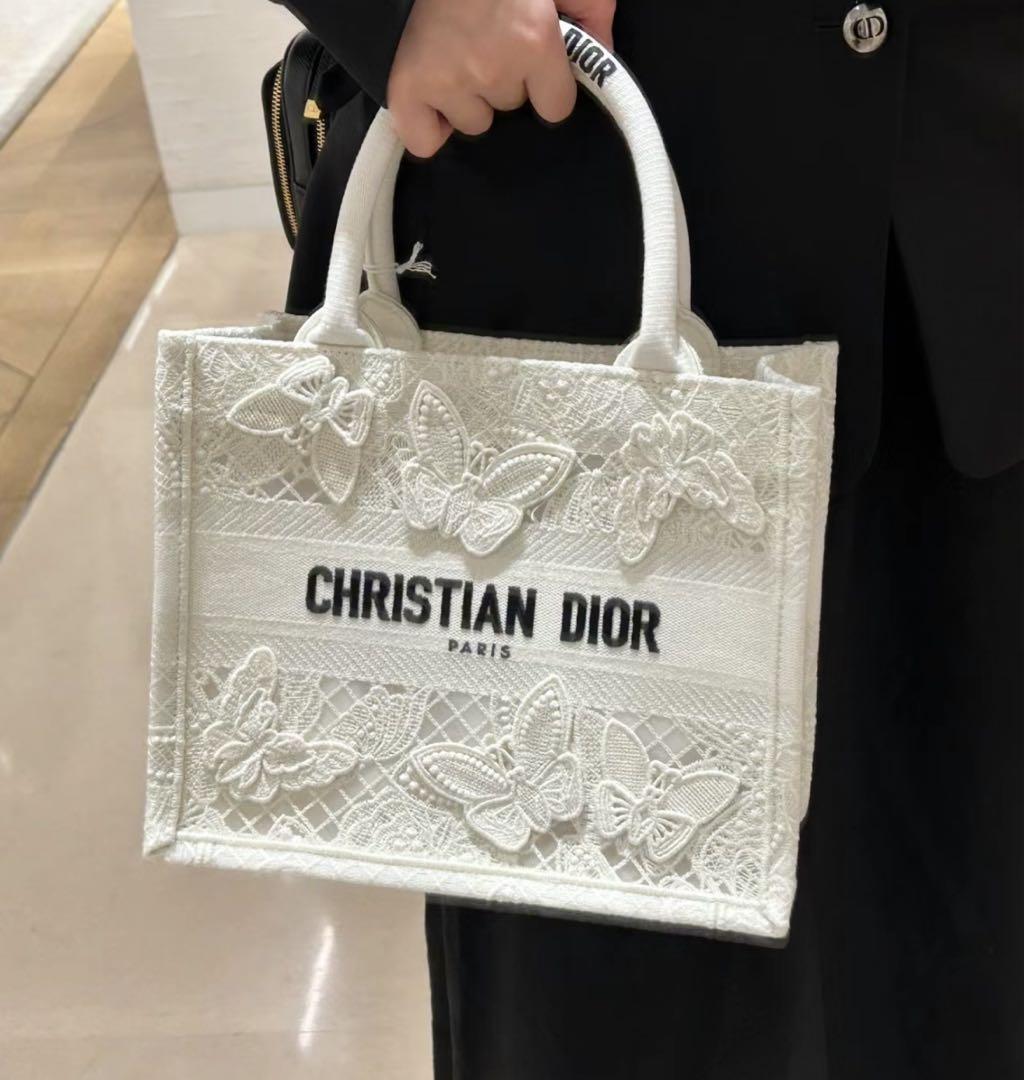 極美品】限定品 ディオール DIOR ブックトート スモール バタフライ