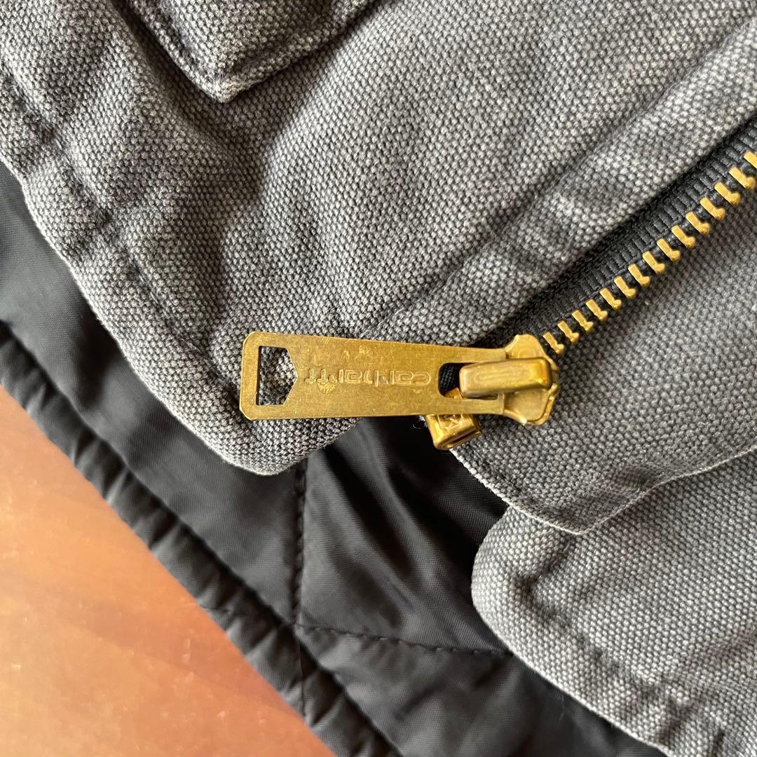 ☆carhartt vtg ダックベスト V02 029 L☆グレー☆フェード - メルカリ