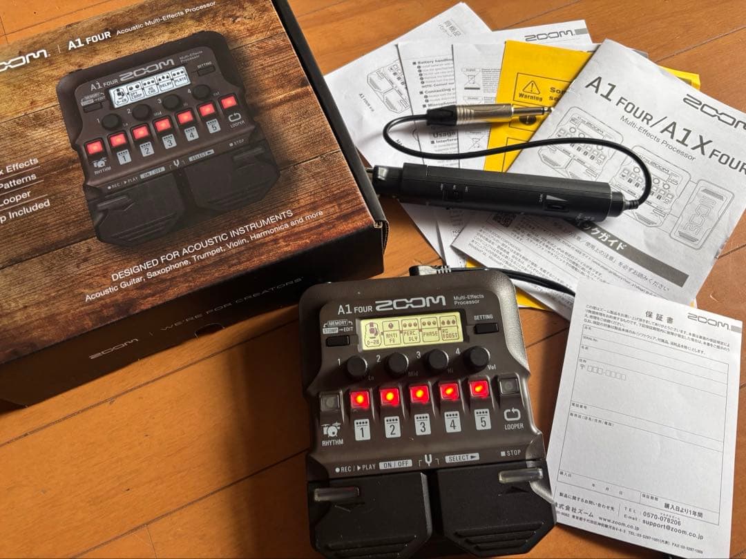 ZOOM A1 FOUR アコースティック楽器用マルチエフェクター
