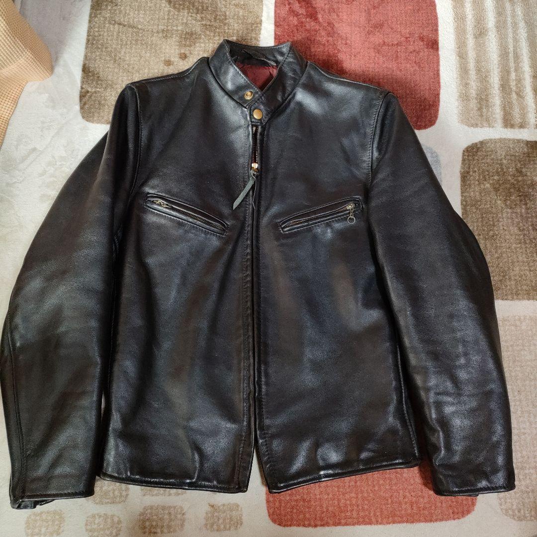 美品 復刻最初期モデル ゴールドジップ Schott641XX TALON交換可