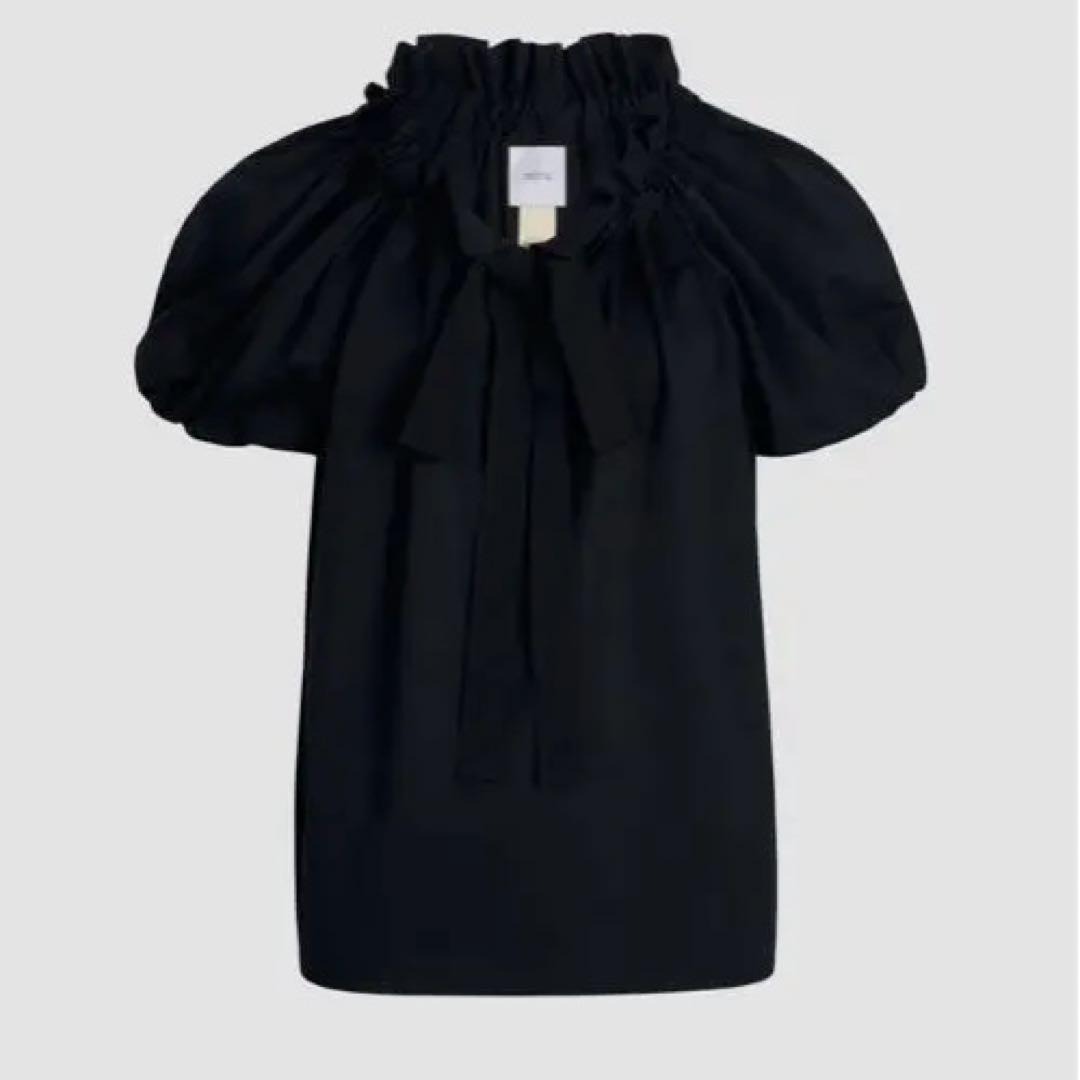 PATOU 黒 フリル付き　カットソー　トップス