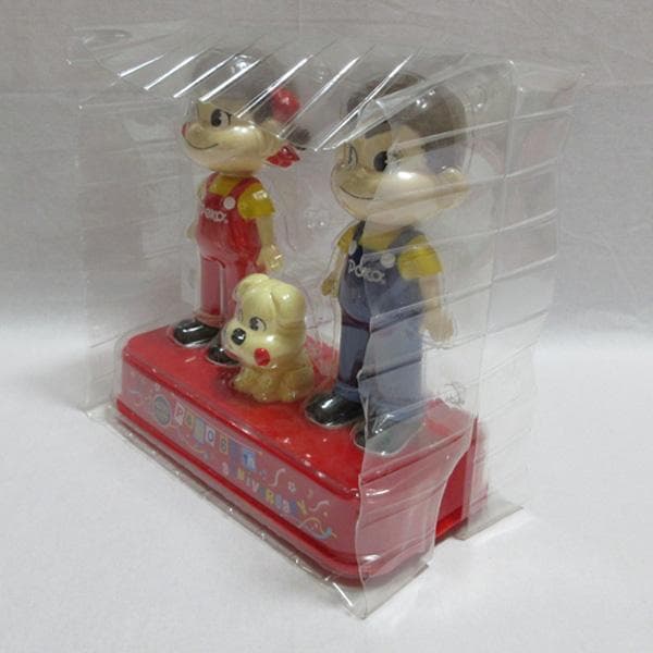 不二屋ペコちゃんポコちゃん60周年記念ペコポコ首ふり人形箱付き