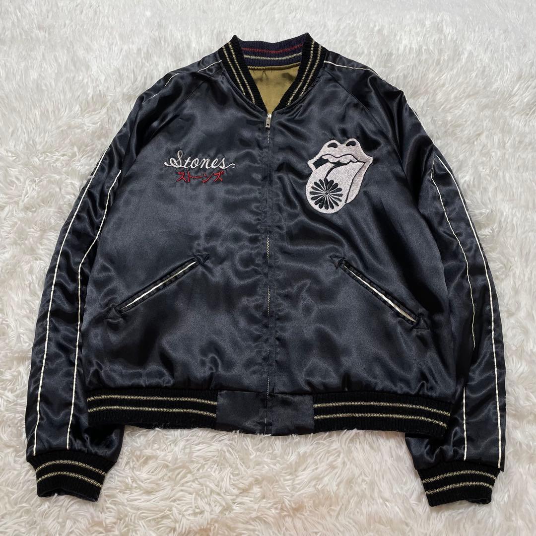 テーラー東洋　ローリングストーンズ　スカジャン リバーシブル　刺繍　M