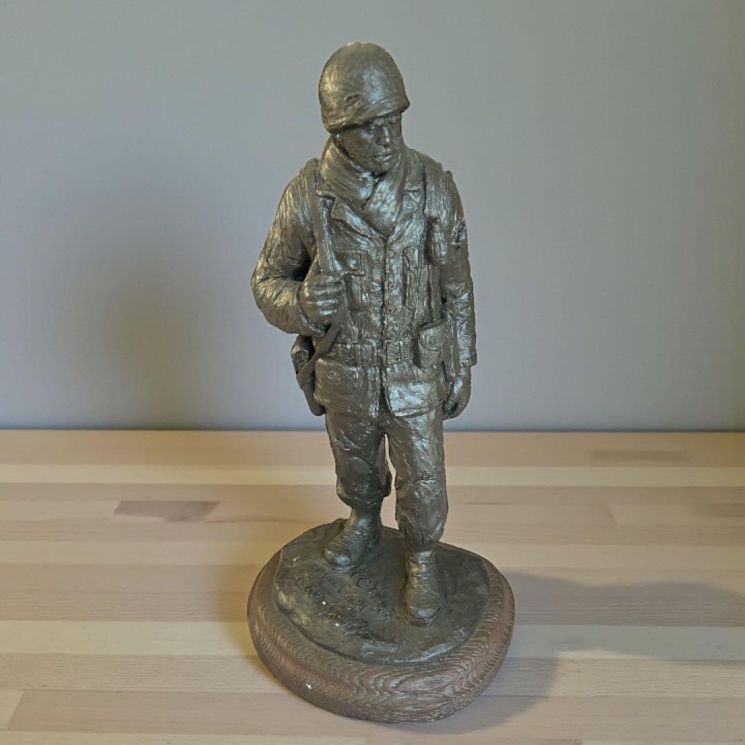 彫刻家 マイケルガーマン氏作 アンティーク彫刻　アメリカンインテリア 小隊軍曹