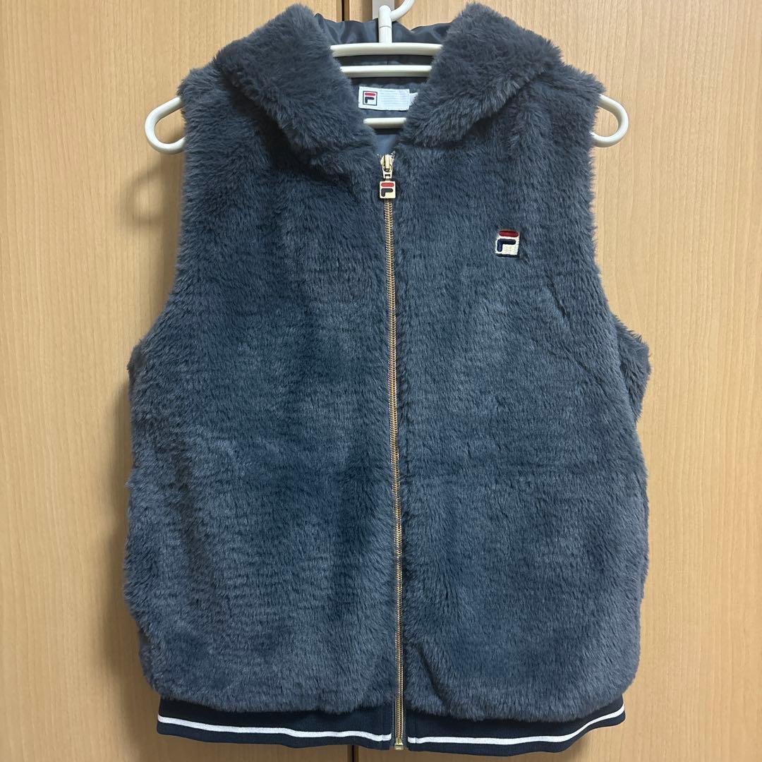 【新品未使用】 FILA テニス レディース ファーベスト グレー Mサイズ 新品未使用】 FILA テニス レディース ファーベスト グレー Mサイズ