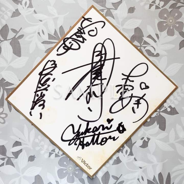 BIRTHバース声優４名＋1名・直筆サイン色紙（当時物）限定非売品