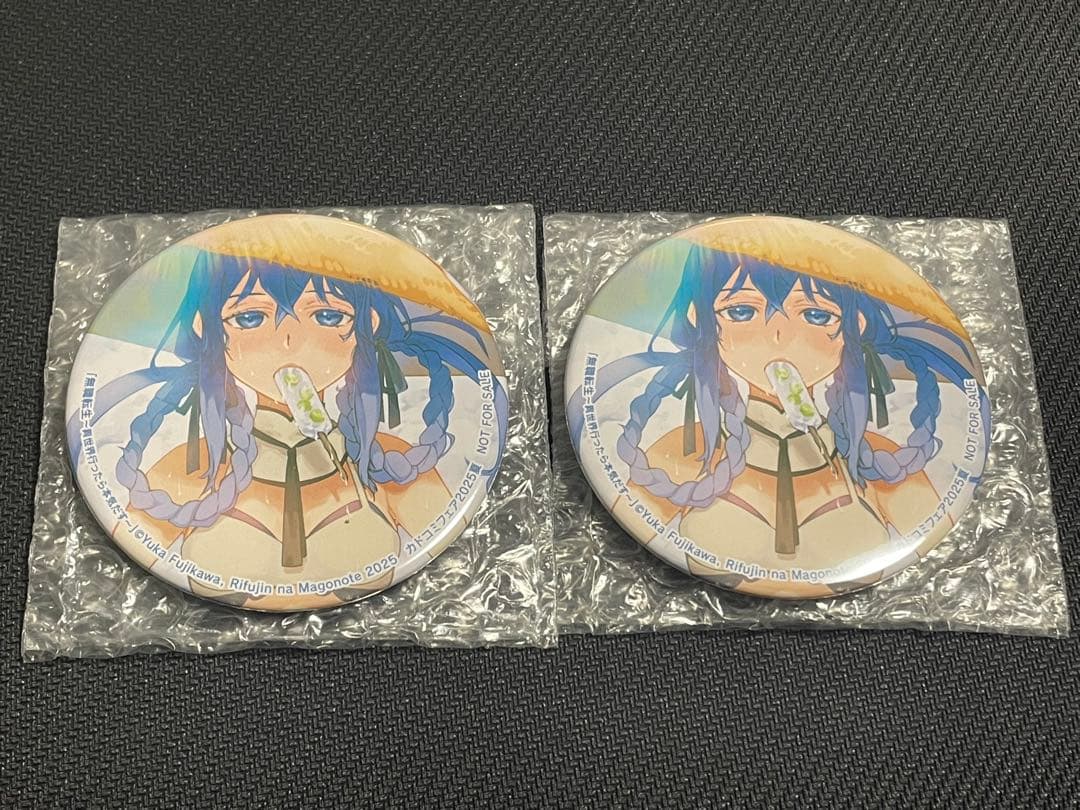 カドコミ 2025 缶バッジ 無職転生　2点セット　ロキシー FaNeMa / 無職転生 ～異世界行ったら本気だす～ トレーディング缶