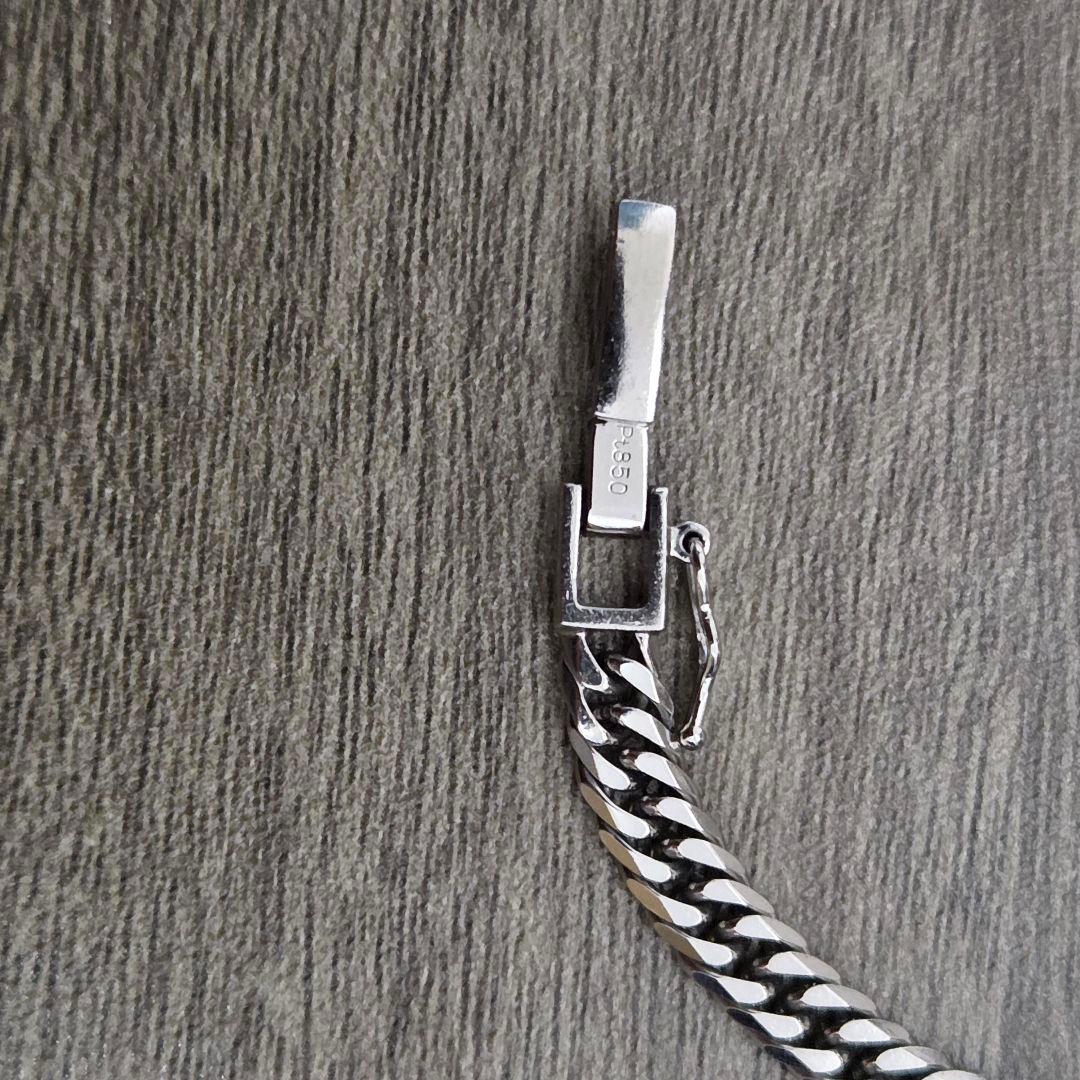 喜平ネックレス Pt850 30.6g 6面W 50cm