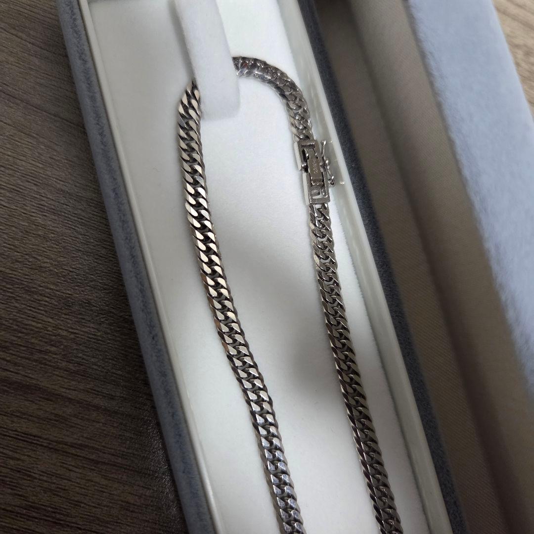 喜平ネックレス Pt850 30.6g 6面W 50cm