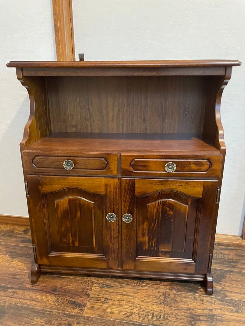 karimoku カリモク コロニアル 電話台 レトロ アンティーク - メルカリ