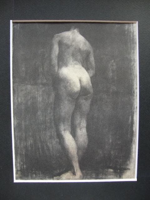 安井曽太郎、【習作】、年代物・希少な画集画、新品高級額 額装付