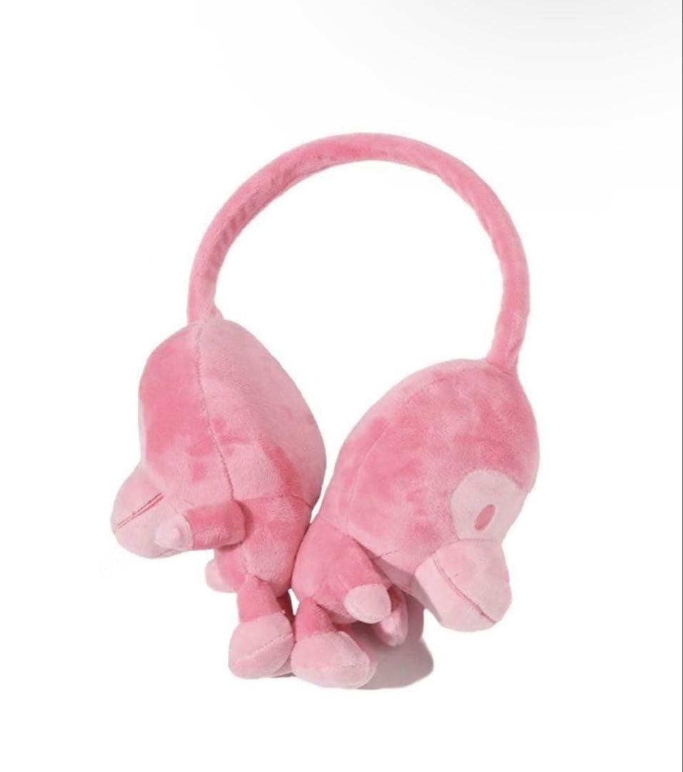 小物 BAPE BABY MILO EAR MUFFS PINk A BATHING APE Ladies' BABY MILO EAR MUFFS – happyjagabee store