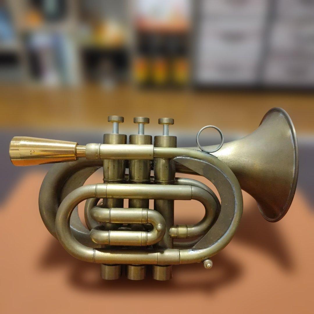 最終値下げ！モネタイプ　ヘビーウェイトポケットトランペット MAXTONE マックストーン TM-100N アウトレット ポケットトランペット