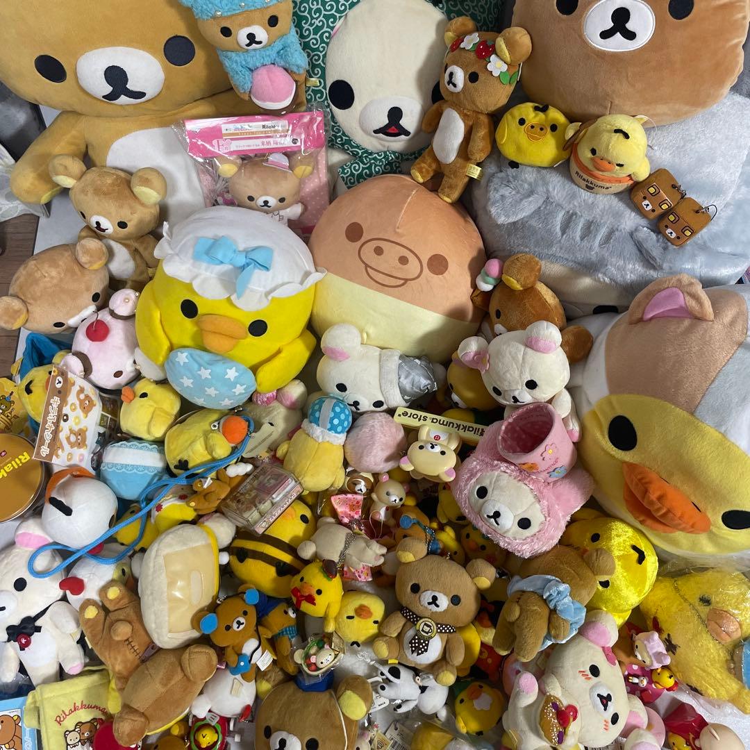 リラックマ　コリラックマ　キイロイトリ　ぬいぐるみ　まとめ売り売り　110個 リラックマ コリラックマ キイロイトリ ぬいぐるみ まとめ売り