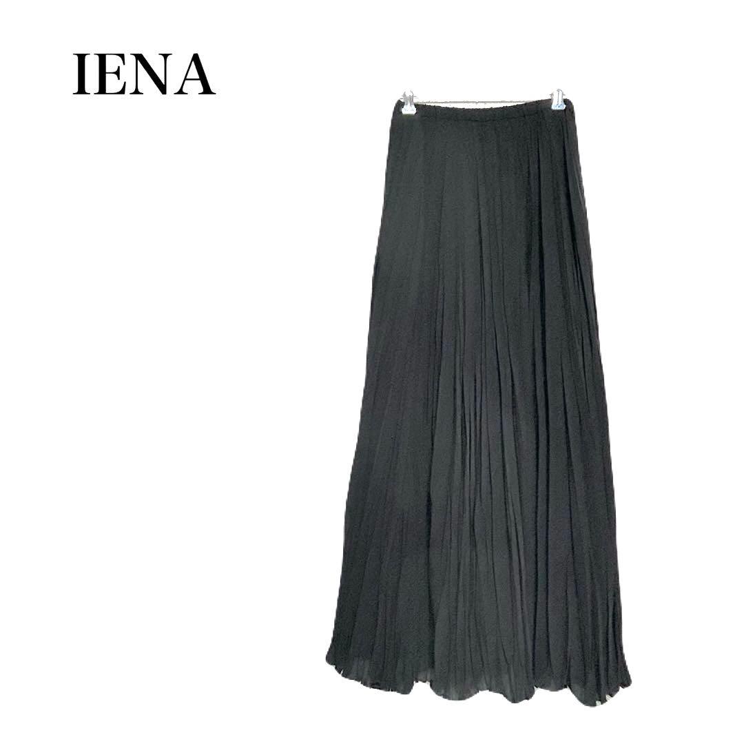 イエナ IENA ランダムプリーツスカート 裏キュプラ ブラック - メルカリ