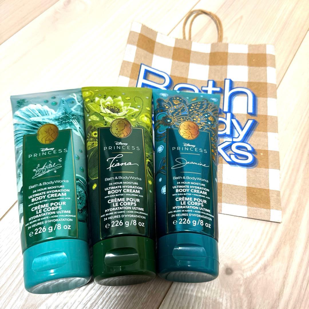 バスアンドボディーワークスxディズニー　プリンセス　3本セット　紙袋(小)付き