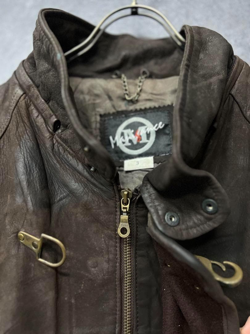 ユーロ古着【ファイヤーマンジャケット 本革レザー ジャケット/コート