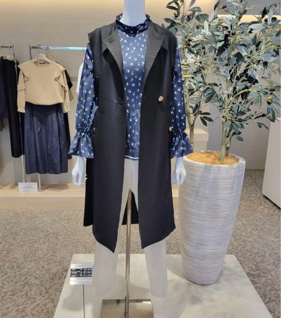 MORABITO SPELL スクエアドット ブラウス シャツ プルオーバー