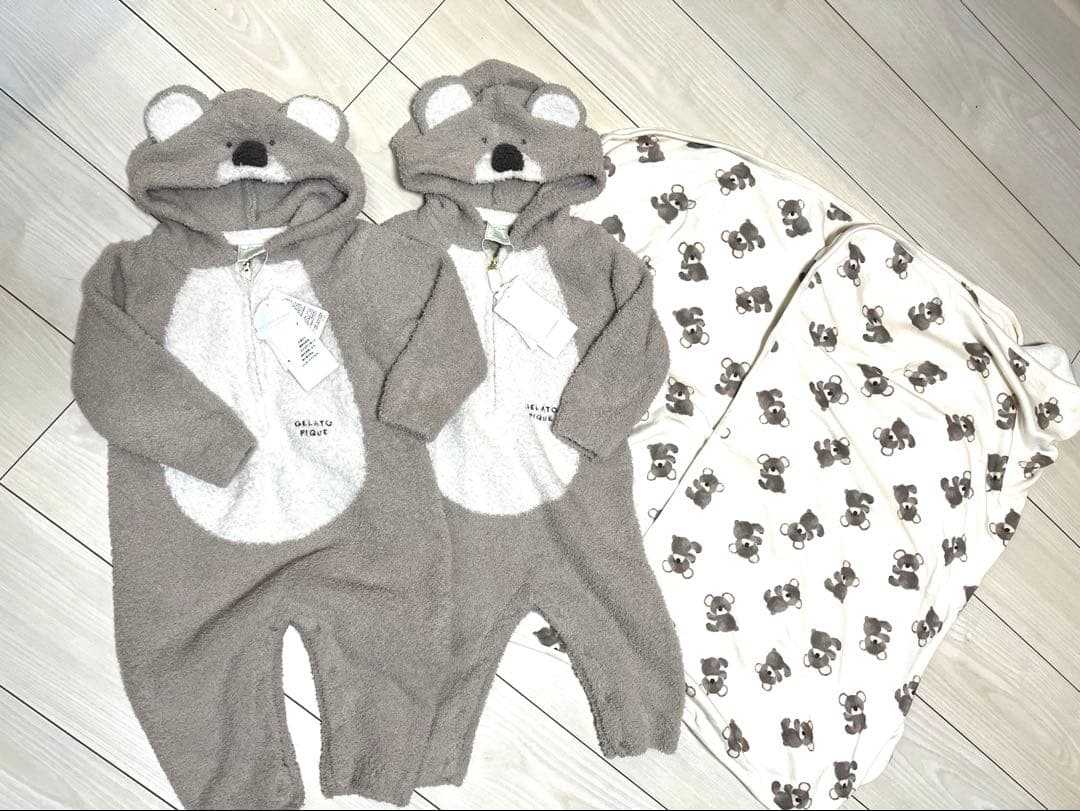 コアラロンパース2着とブランケット