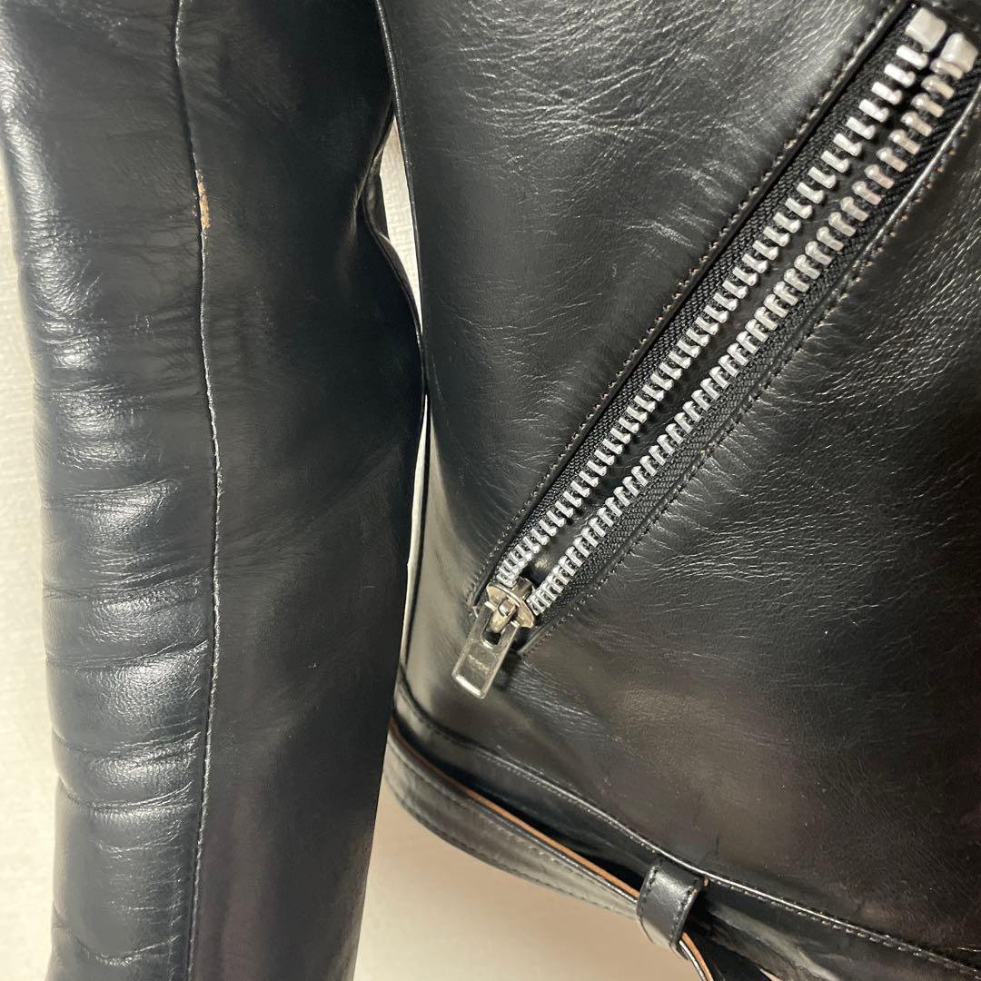 貴重 VALLET02HS ベジタン 馬革ライダース シルクライナー 茶芯