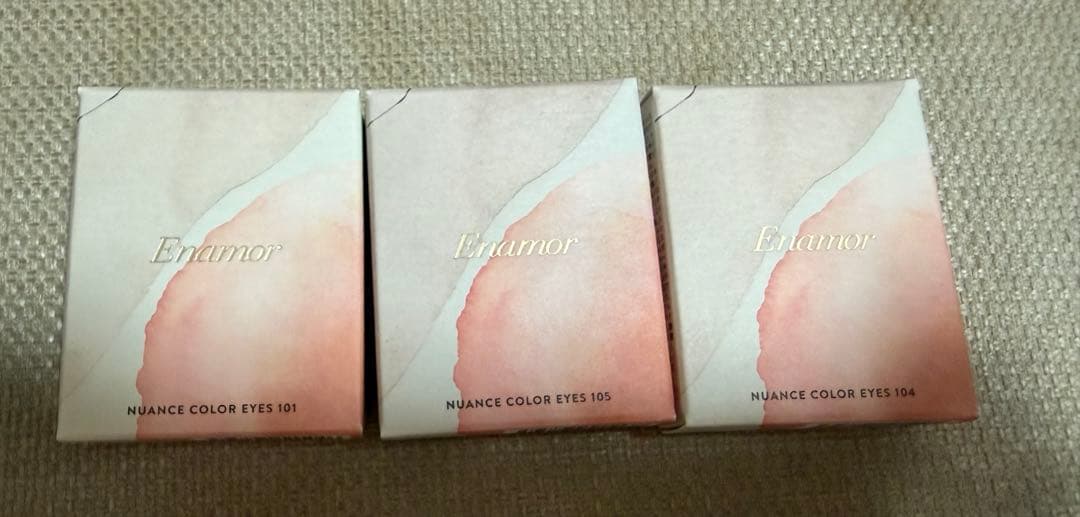 Enamorエナモル　ニュアンスカラーアイズ限定色セット　101.104.105