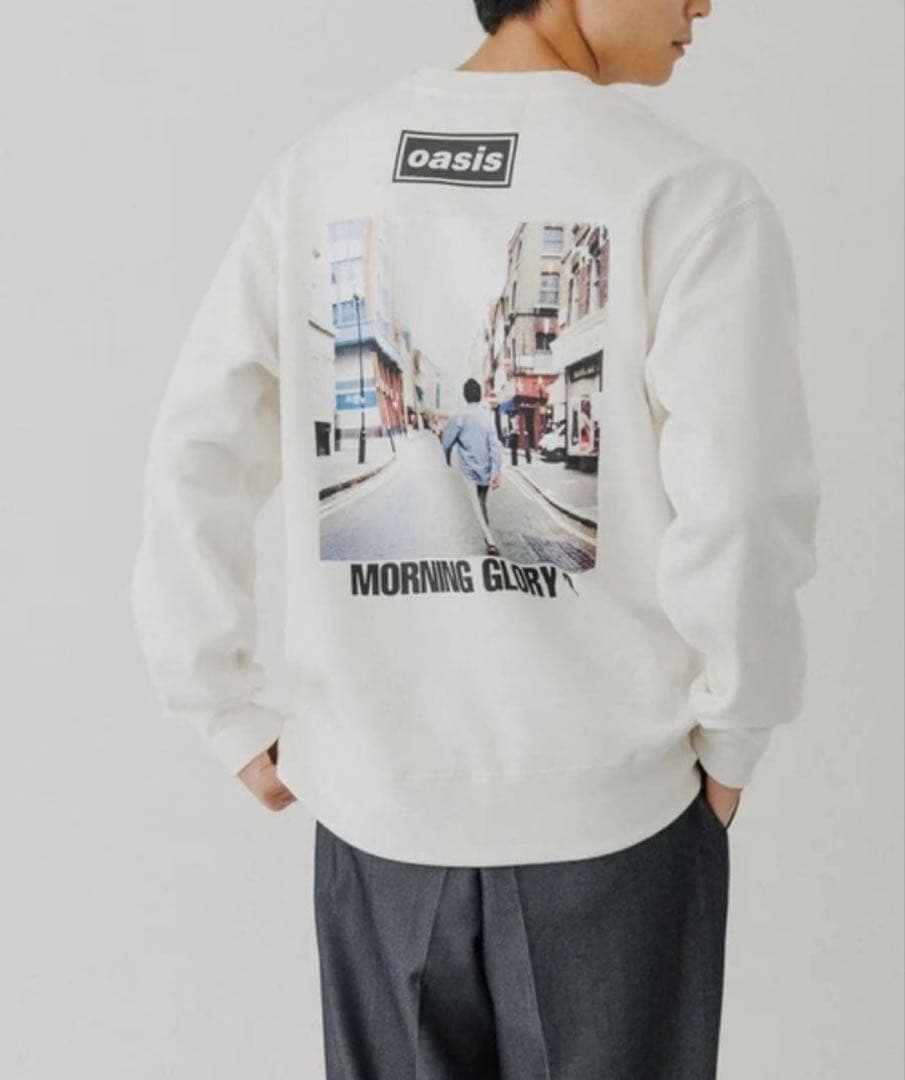 新品】アダムエロペ Oasis Morning Glory スウェットホワイト - メルカリ