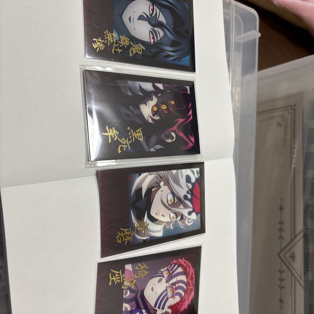 鬼滅の刃 ufotable ダイニング 箔押しチェキ無惨黒死牟童磨猗窩座
