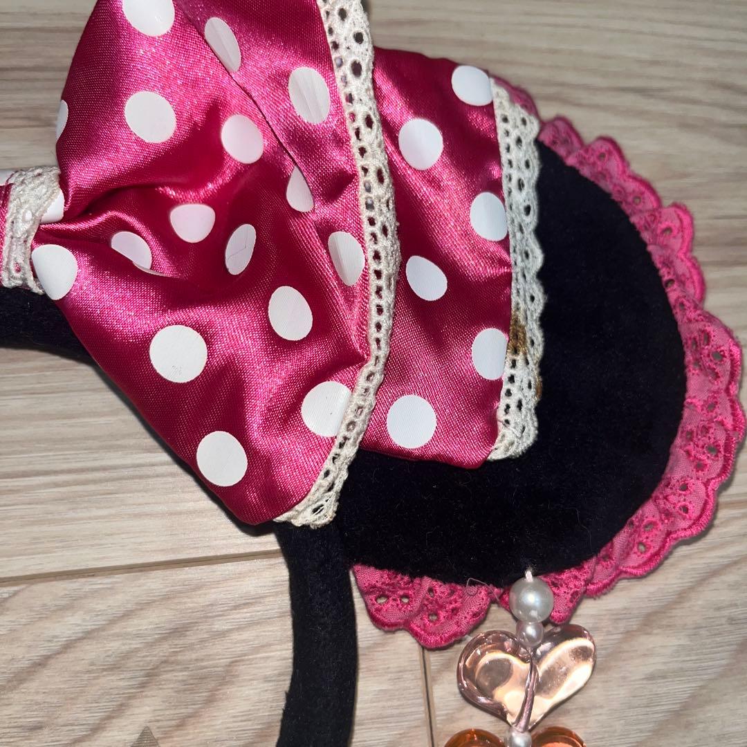 イヤリングディズニーミニーカチューシャ 平成カチューシャ ピンク