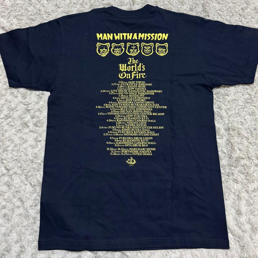 MAN WITH A MISSION マンウィズ ツアー Tシャツ Mサイズ - メルカリ