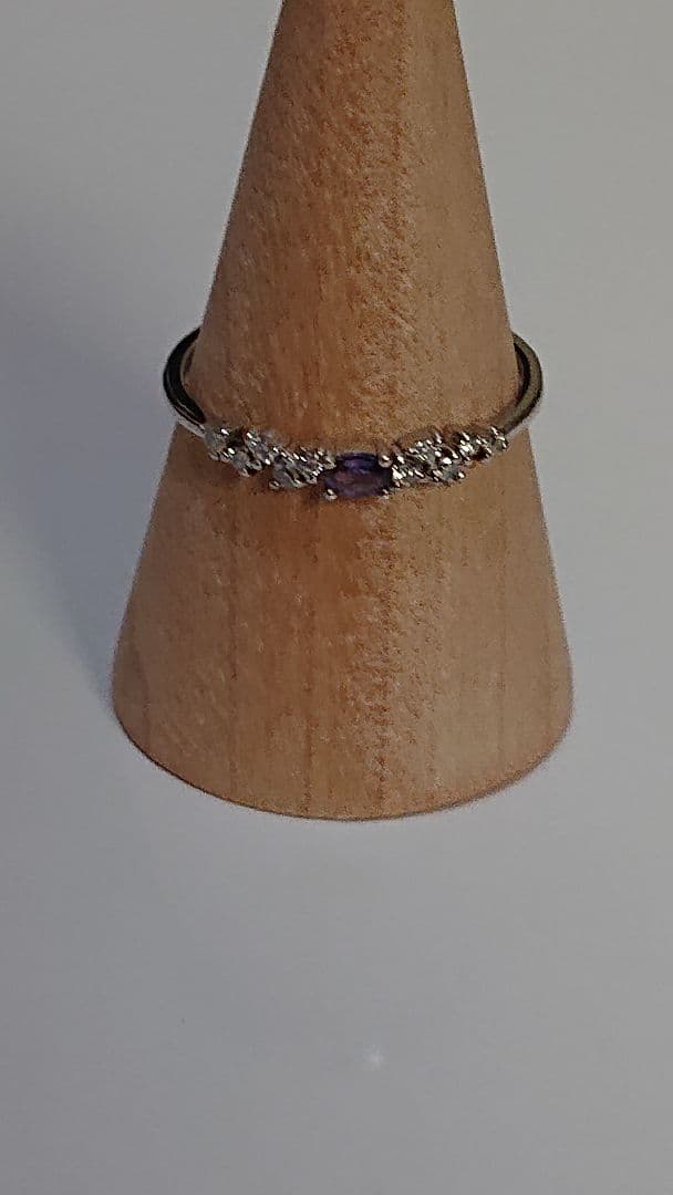 t*o様 希少石　pt900天然石アレキサンドライト　ダイヤモンドリング