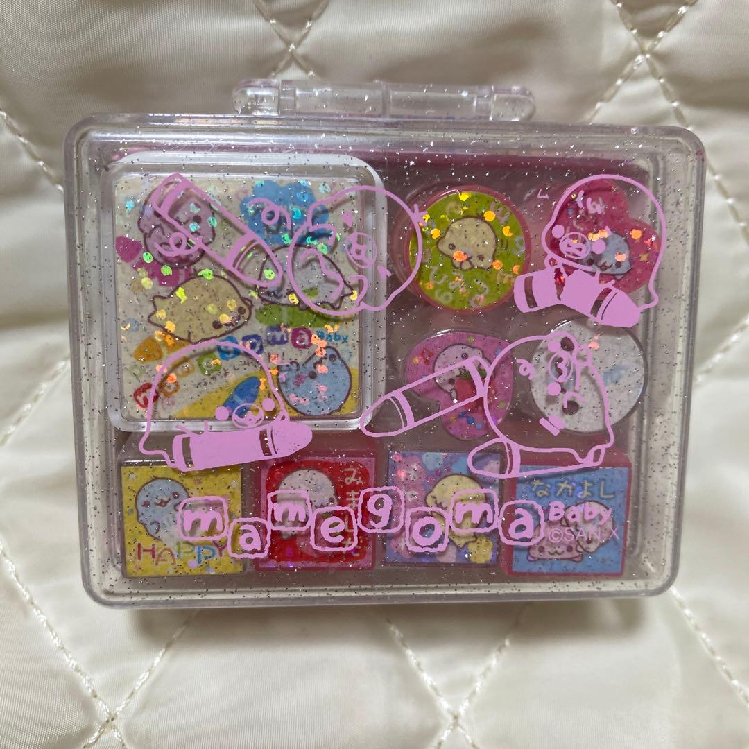 まめゴマ　mamegoma san-x サンエックス　平成レトロ　スタンプ まめゴマ サンエックス メモ帳 平成レトロ 平成女児 まめごま mamegoma