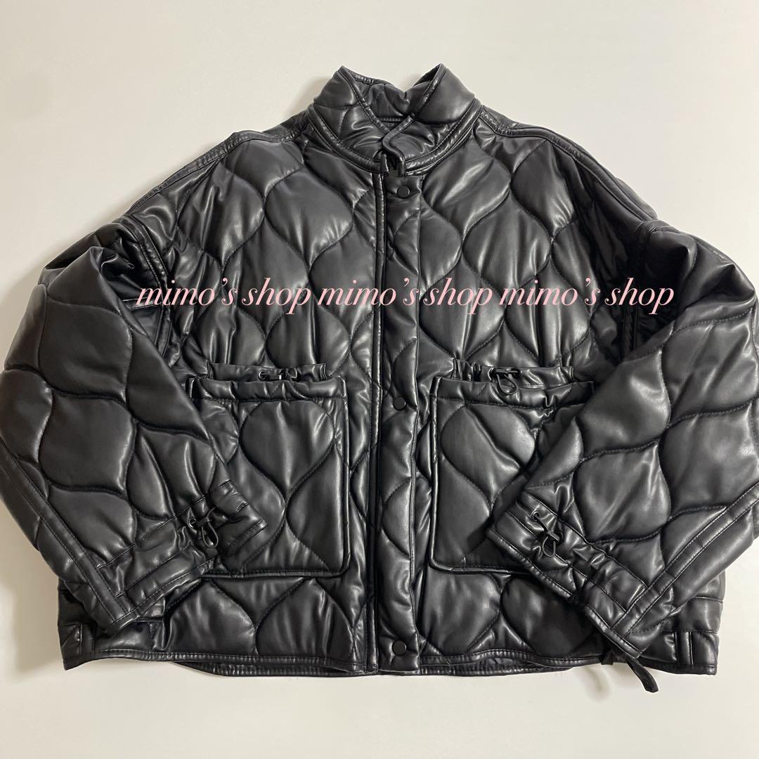 美品⭐︎ZARA⭐︎フェイクレザーパフジャケット - メルカリ