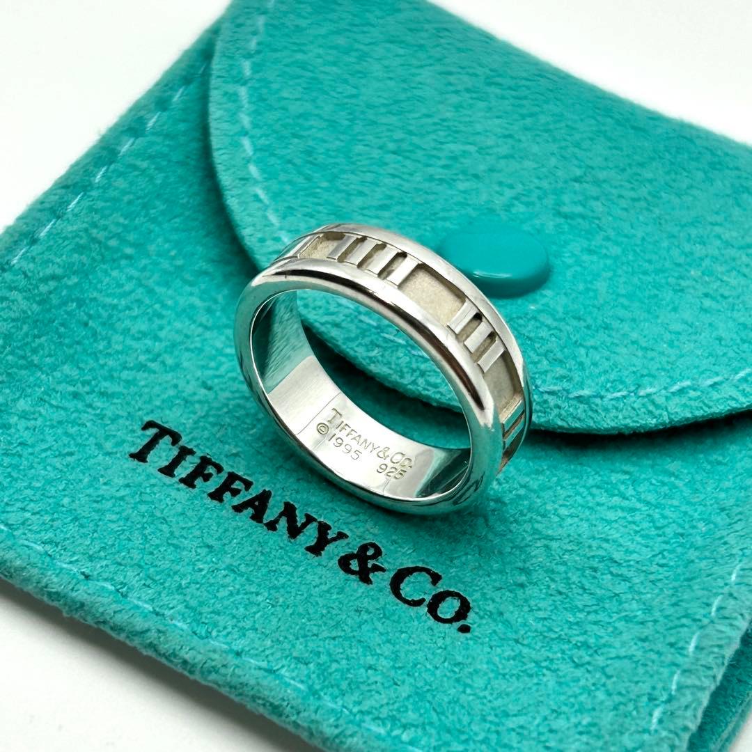 美品　ティファニー　アトラス　リング　約17号　シルバー　925