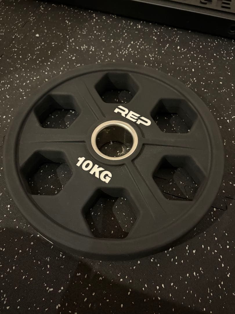 REP Fitness ウレタンイコライザープレート 10kg×2 バーベル