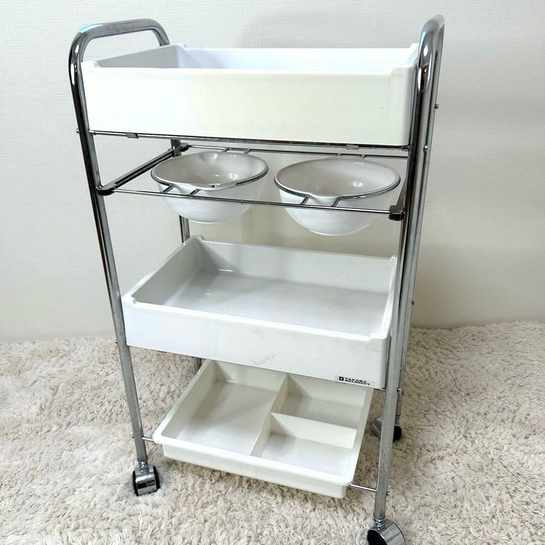 タカラベルモント サロンワゴン 4段 キャスター 美容室 カート 美容ワゴン 白 Amazon.co.jp: ＜ WORLD LASH ＞ アイラッシュワゴン Moe小 4段 全4種