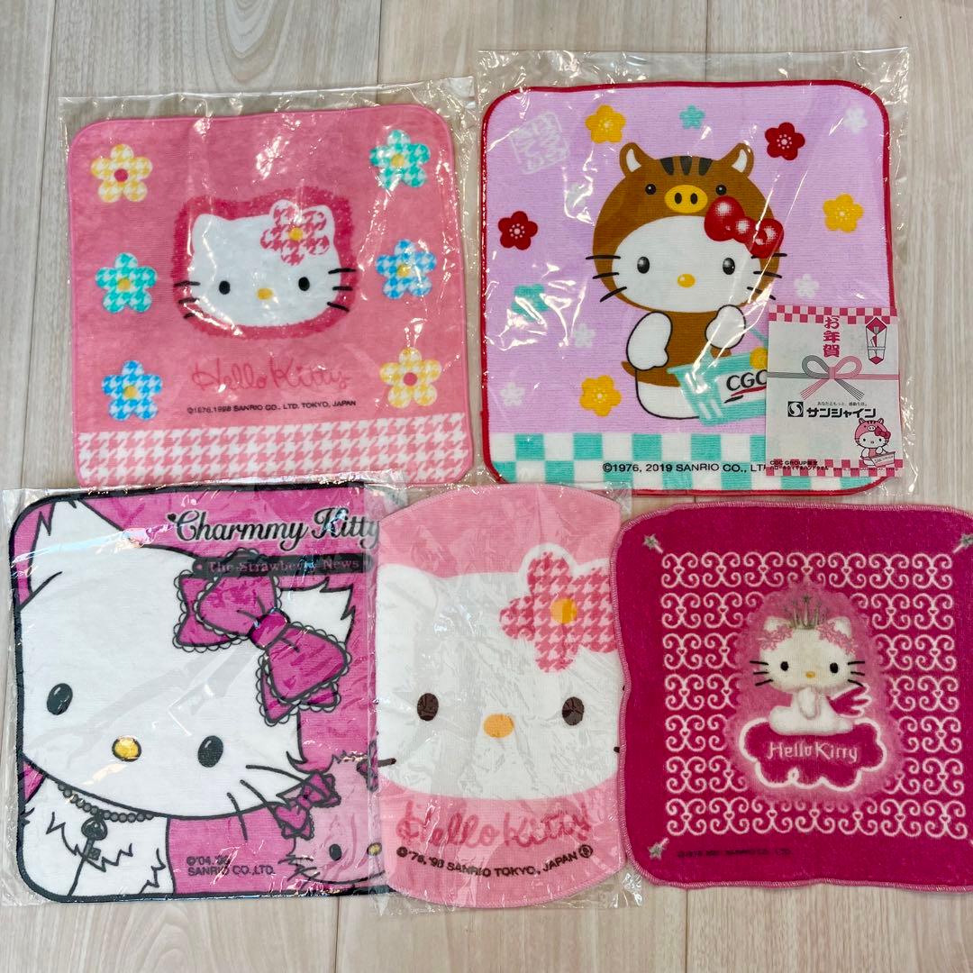 ハローキティ タオル ハンカチ 13点まとめ売り 平成レトロ サンリオ