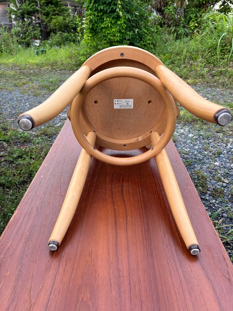 秋田木工 曲木スツール 玄関チェア ドレッサーチェアなどに‼️ - メルカリ