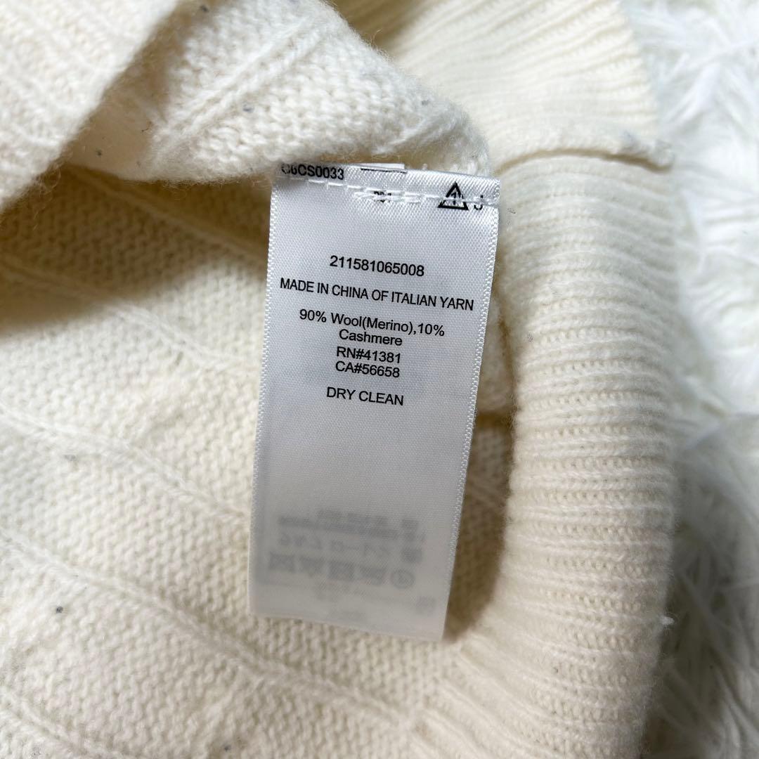 美品 近年モンベル ポロラルフローレン ケーブルニット ウールカシミヤ