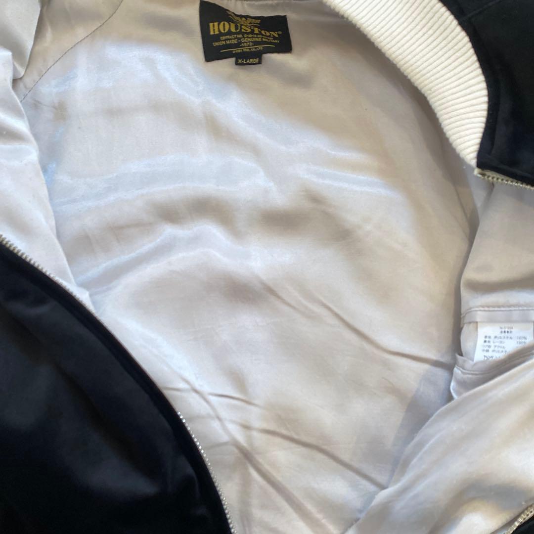 HOUSTON アラスカジャン X-LARGE 黒 別珍 売り切れサイズ希少 - メルカリ