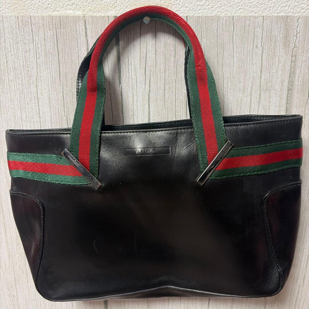 【美品】GUCCI☆グッチトートバッグ☆ハンドバッグ☆人気ライン GUCCI（グッチ） トートバッグ ブラック 630923 KWT7N 1060 GUCCI